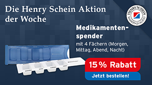 Die Henry Schein Aktion der Woche - Medikamentenspender